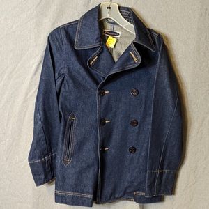 Blue Asphalt jean blazer jacket size small. Great condition.